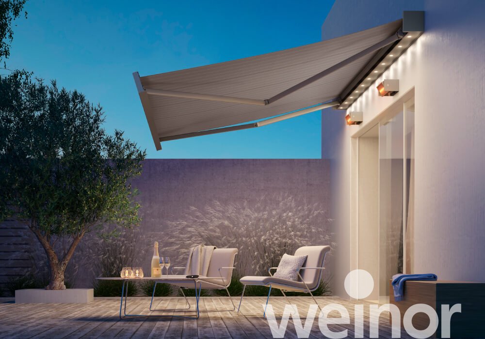 Markise weinor Kubata mit integrierter LED